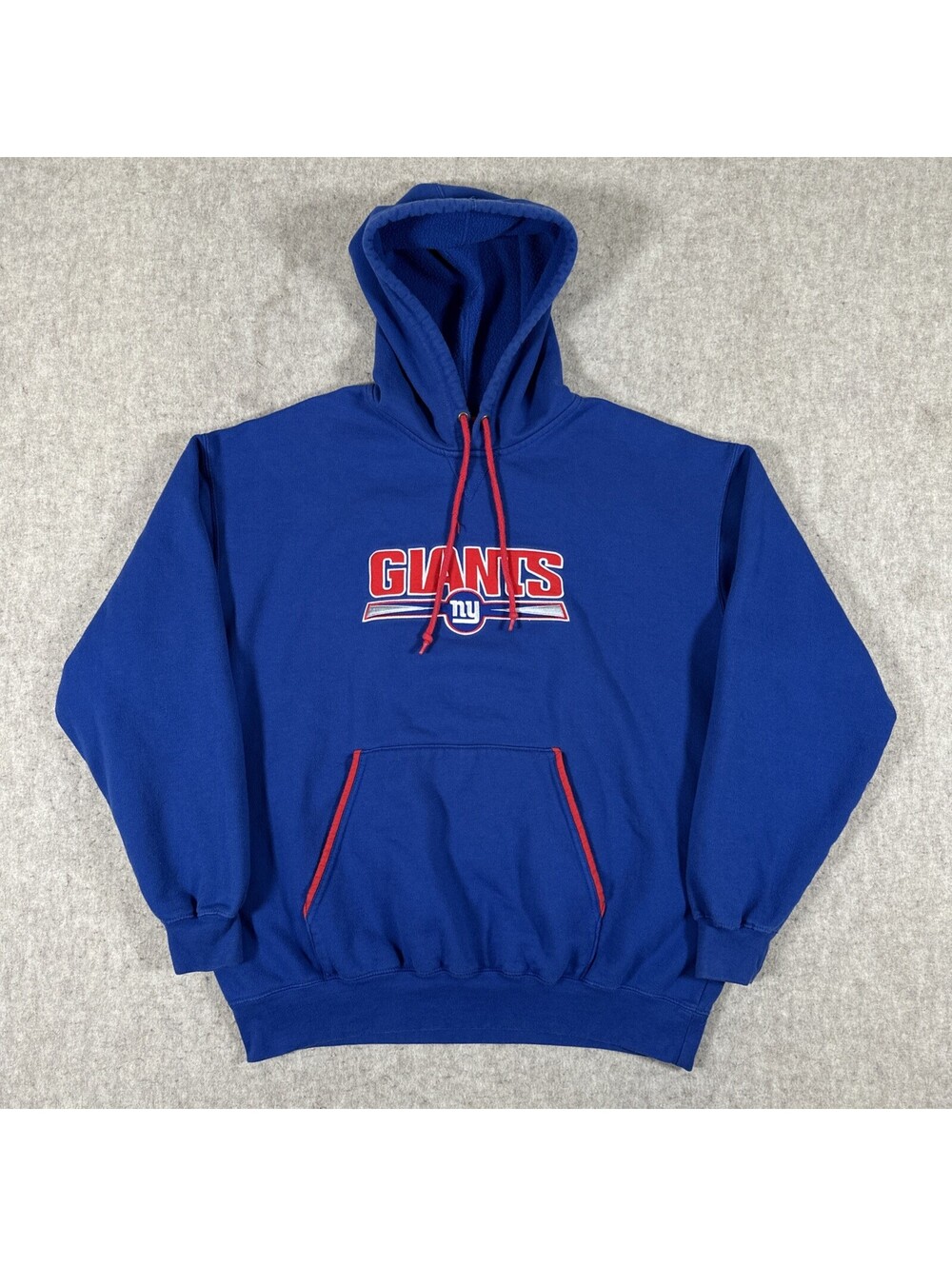 Vintage New York Giants Hoodie Large? Blue Football NFL Drawstring Y2K